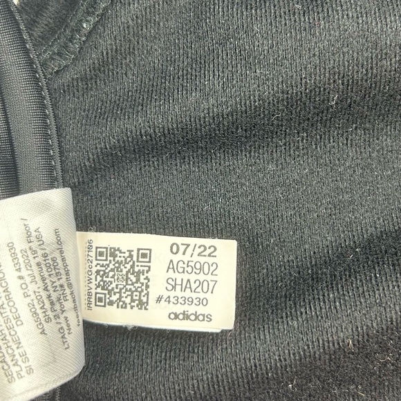 Adidas Black & White Striped Track Suit 12M - Picture 7 of 12